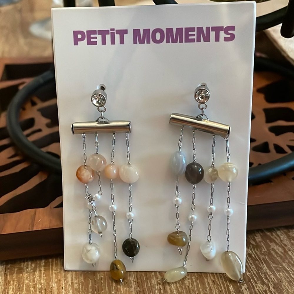 NWOT REVOLVE Multi-Stone Dangle Earrings